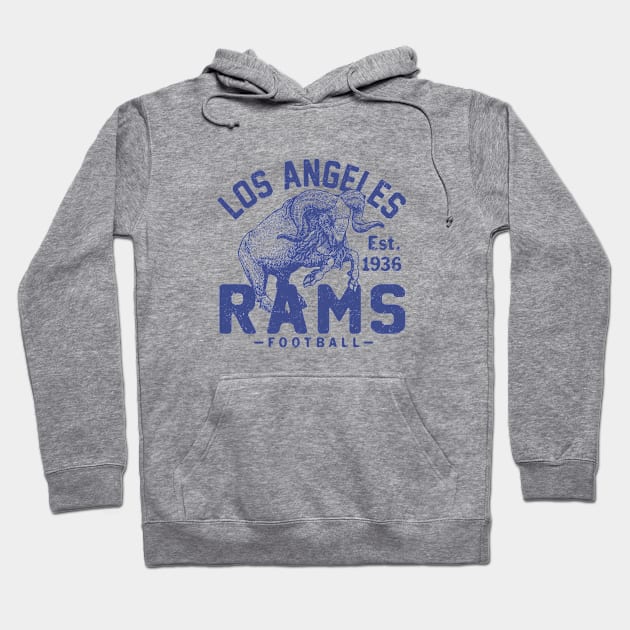 Retro Los Angeles Rams 1 by Buck Tee Hoodie by Buck Tee